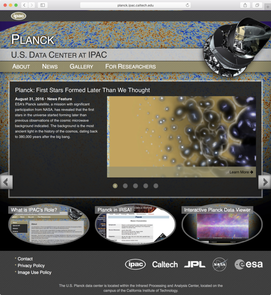 Planck homepage