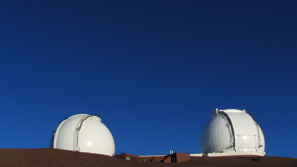 Keck_telescopes